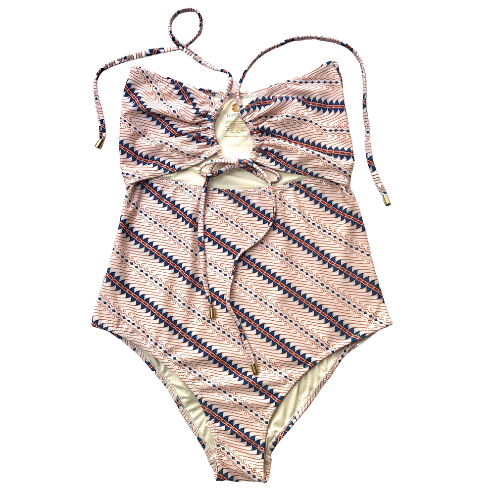 Indigo Clay Batik | Cutout Onepiece