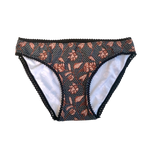 BLACK & TAN BATIK ~ LACE | ECO SWIM INTIMATES KNICKERS