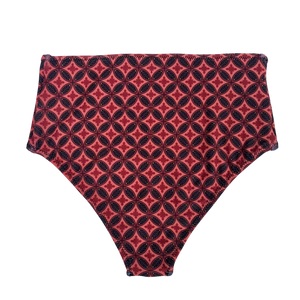 Diamond Batik | High Waisted Bikini Bottoms