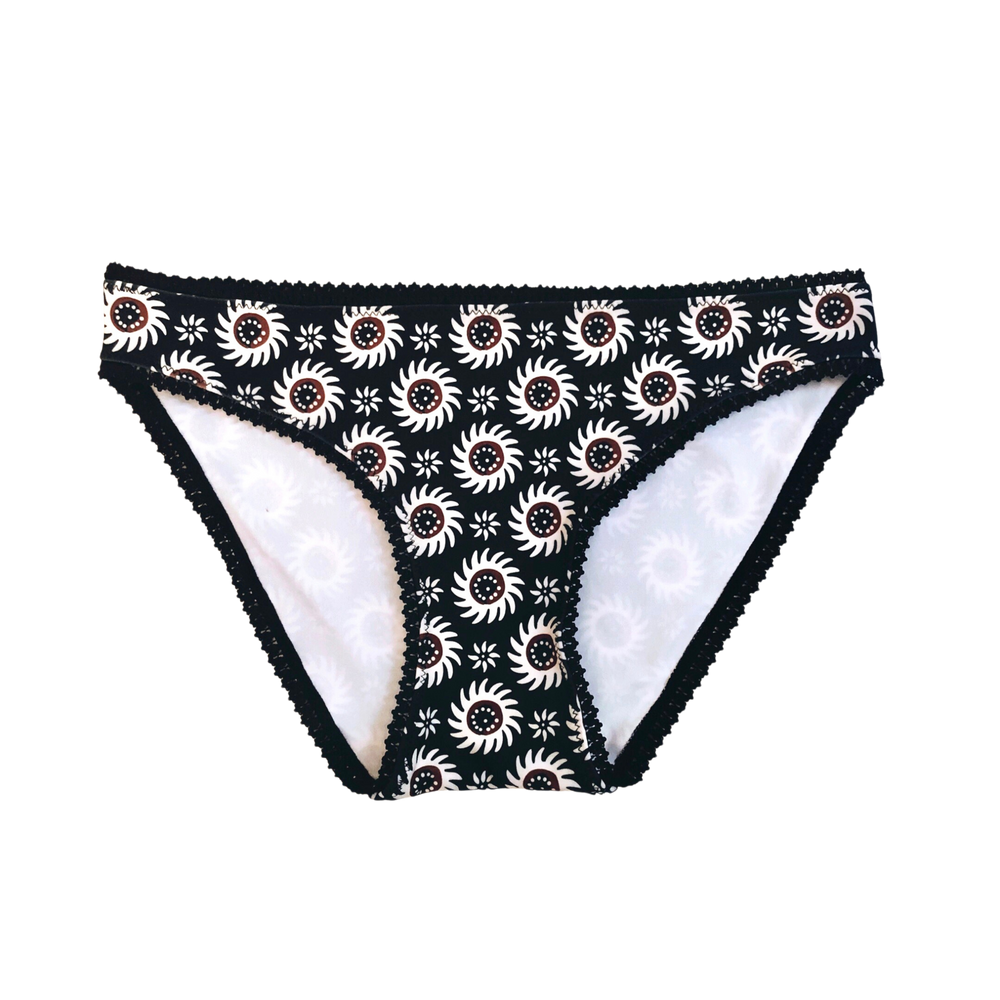 BLACK MATAHARI BATIK ~ LACE | ECO SWIM INTIMATES KNICKERS