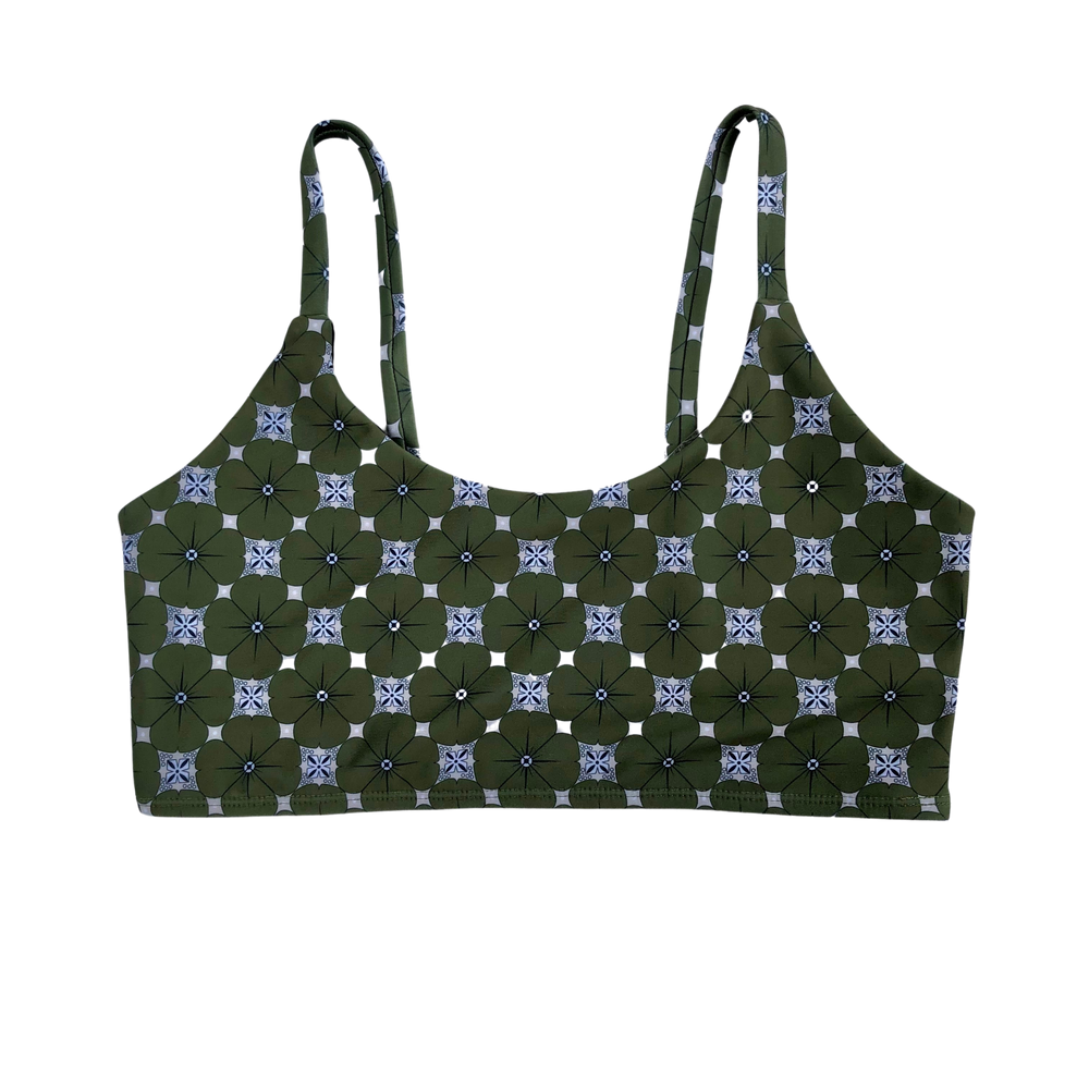 OLIVE GEOMETRIC BATIK | PENIDA BRA