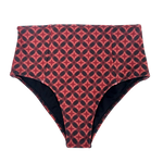 Diamond Batik | High Waisted Bikini Bottoms
