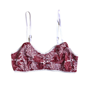 RED WINE BATIK ~ LACE | ECO SWIM INTIMATES BRA