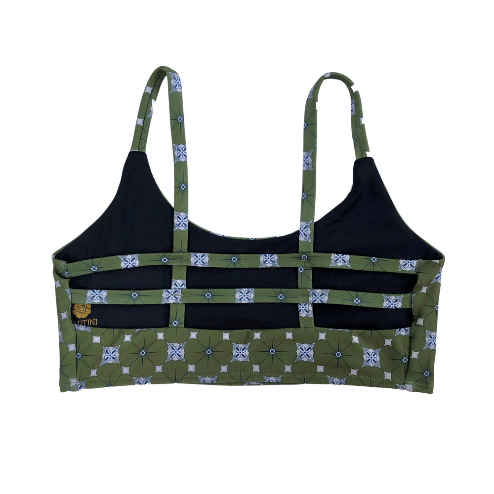OLIVE GEOMETRIC BATIK | PENIDA BRA