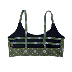 OLIVE GEOMETRIC BATIK | PENIDA BRA
