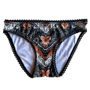 ZIG ZAG BATIK ~ LACE | ECO SWIM INTIMATES KNICKERS