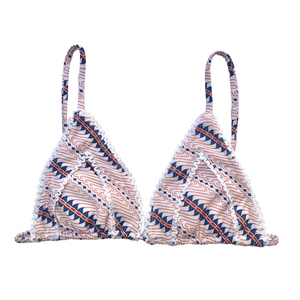 Indigo Clay Batik | Java Lace Top