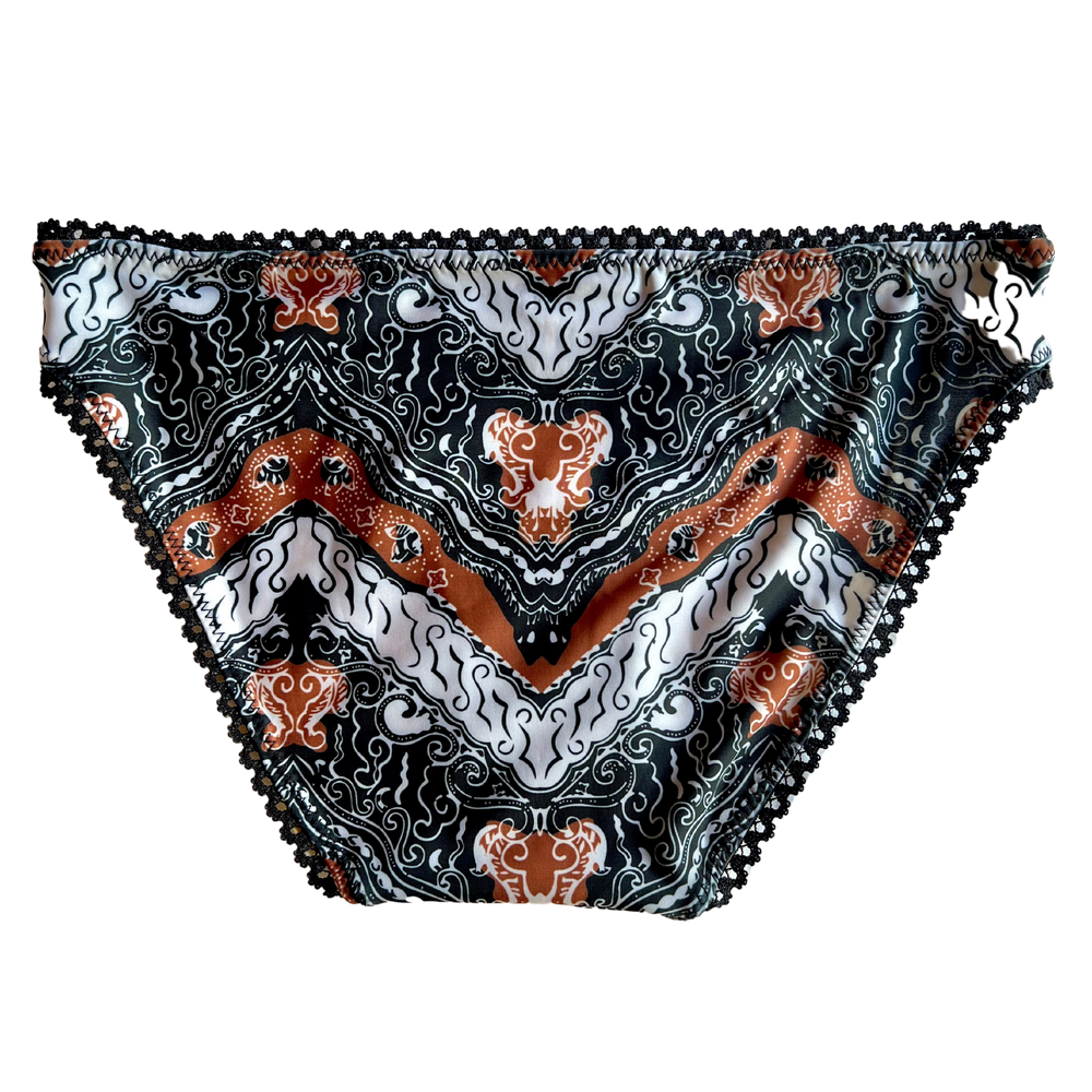 ZIG ZAG BATIK ~ LACE | ECO SWIM INTIMATES KNICKERS