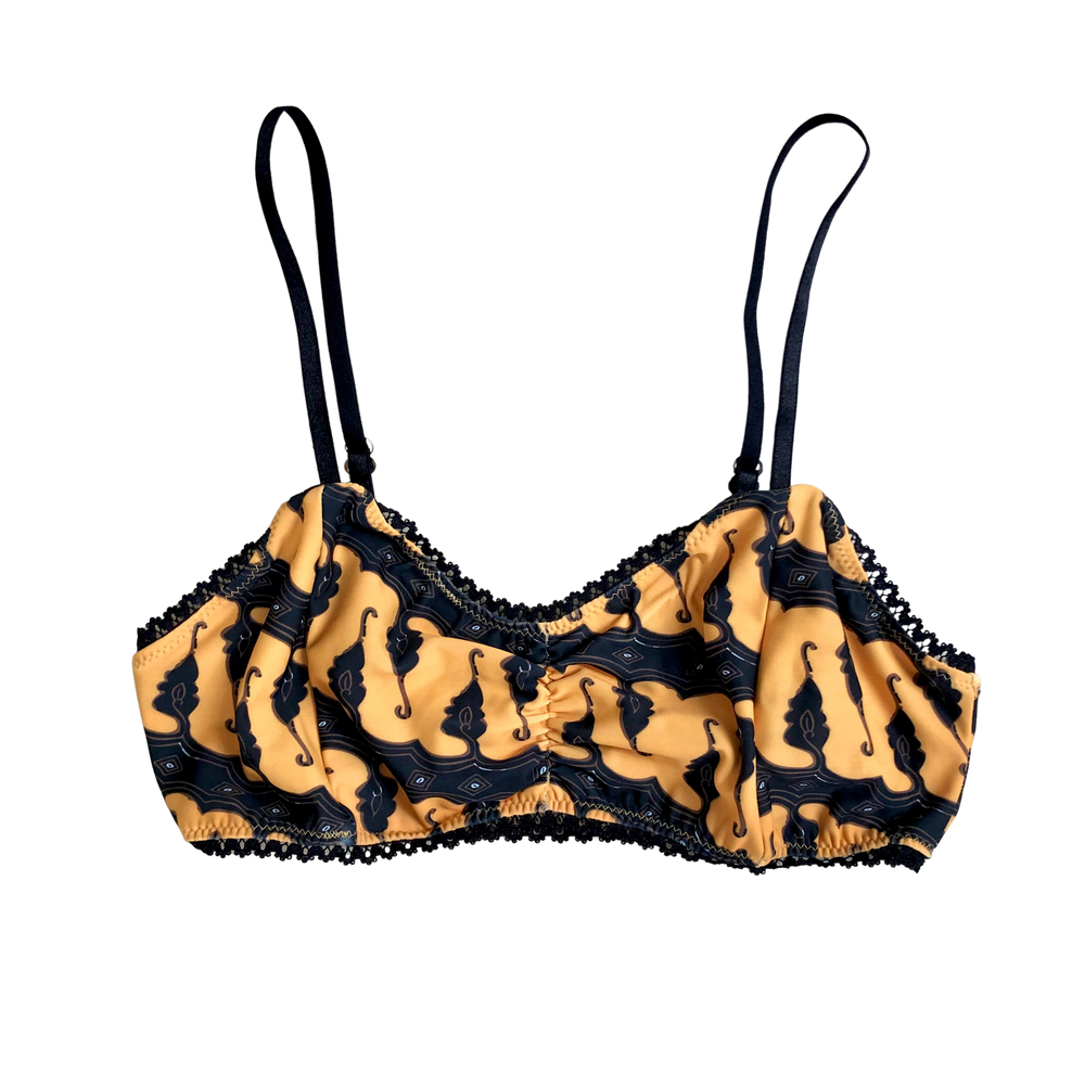 TIGER YELLOW BATIK ~ LACE | ECO SWIM INTIMATES BRA