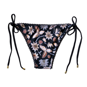 Midnight Bloom Batik | Java Lace String Bottoms