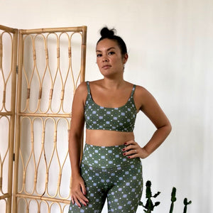 OLIVE GEOMETRIC BATIK | PENIDA BRA