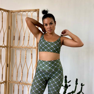 OLIVE GEOMETRIC BATIK | PENIDA BRA